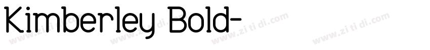 Kimberley Bold字体转换